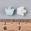 Frosted Transparent Acrylic Beads FACR-T009-01C-4