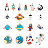 Craftdady 36Pcs 18 Styles Baking Painted Alloy Pendants FIND-CD0001-02-12