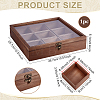 1Pc Detachable 9-Grid Wooden Storage Gift Boxes AJEW-PH0010-33-2