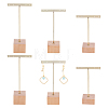 6Pcs 3 Sizes Iron T Bar Earring Display Stands EDIS-FG0001-78-1