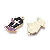 Halloween Theme Rack Plating Alloy Enamel Pendants X-ENAM-N056-357A-2