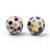 Opaque Printed Acrylic Beads MACR-S271-10mm-15-2