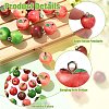 20Pcs 4 Colors Opaque Resin Pendants CRES-CJ0001-94-3