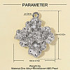 Zinc Alloy with Crystal Rhinestone Pendants RB-OY001-91P-2