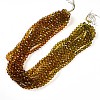 Baking Paint Transparent Glass Beads X1-DGLA-A035-T8mm-A05-2