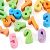20Pcs 10 Styles UV Plating Opaque Acrylic Beads SACR-TA0001-76-3