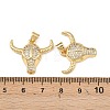 Brass Micro Pave Clear Cubic Zirconia Pendants KK-F919-31A-G-3