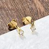 925 Sterling Silver Clear Cubic Zirconia Stud Earrings EJEW-Q032-01F-G-3