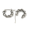 316 Surgical Stainless Steel Hoop Earrings for Women and Men EJEW-D096-25AS-2