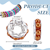 160Pcs 8 Colors Brass European Beads KK-PH0015-46-2