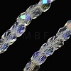 Electroplate Glass Beads Strand X-EGLA-J041-3mm-AB01-3
