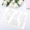 Plastic Drawing Painting Stencils Templates DIY-WH0396-233-3
