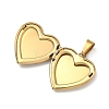 304 Stainless Steel Locket Pendants STAS-H255-02G-10-2