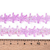 Baking Paint Electroplate Transparent Glass Beads Strands EGLA-N017-07-A03-4
