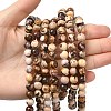 Natural Australian Agate Round Bead Strands G-M272-02-8mm-3