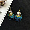 Alloy Enamel Dangle Earrings for Women WGBD3DC-02-1