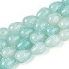 Baking Paint Crackle Glass Beads Strands DGLA-N019-03A-M-2