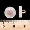 1-Hole Resin Alloy Shank Buttons FIND-B065-03G-01-3
