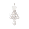 Shell Pearl Beaded Christmas Tree Big Pendants PALLOY-TA00169-1