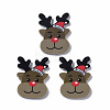 Christmas Style Printed Acrylic Cabochons LS-MACR-O045-01D-1