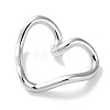 Rack Plated Brass Heart Links KK-Z039-33P-2