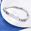 304 Stainless Steel Link Chain Bracelets BJEW-R018-21P-2