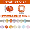 120Pcs Mixed Styles Glass Beads GLAA-PA0001-88-2