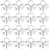 20Pcs Alloy Chemistry Theme Keychains KEYC-SC00036-7