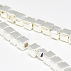Electroplate Non-magnetic Synthetic Hematite Beads Strands G-Q465-41S-3
