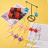 DIY Paw Print Lollipop Drop Earring Making Kit DIY-SZ0007-20-4
