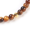 Natural Tiger Eye Stretch Bracelets BJEW-JB03797-04-2