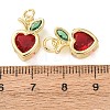 Brass Micro Pave Cubic Zirconia Pendants CU-E003-12G-B-3