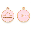 Alloy Enamel Pendants ENAM-S124-01A-09K-1