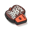 Coffee Theme Silicone Beads SL-CBACE28-01H-2