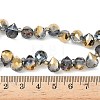 Electroplate Glass Beads Strands EGLA-D030-17Z-2