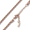 Ion Plating(IP) 304 Stainless Steel Rope Chain Necklace for Men Women NJEW-K245-023E-2