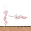 Dyed Natural Malaysia Jade Jellyfish Dangle Earrings for Women EJEW-JE07484-01-5