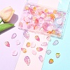 105Pcs 7 Styles Transparent Spray Painted Glass Pendants GLAA-YW0005-89-4