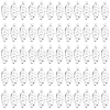 300Pcs Hollow 316 Surgical Stainless Steel Charms STAS-SC0021-32P-1