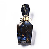 Assembled Synthetic Pyrite and Imperial Jasper Openable Perfume Bottle Pendants G-R481-15A-2