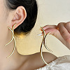 Arch Line Alloy Stud Earrings FS-WGE611E-01-2