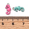 304 Stainless Steel Enamel Charms STAS-Q363-14G-P-3
