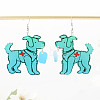 Alloy Acrylic Dangle Earrings FS-WG82E0C-02-1