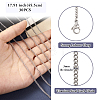 Titanium Steel Curb Chain Necklaces for Men Women NJEW-TAC0001-017-3