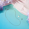 1Pc 304 Stainless Steel Cable Chain Necklaces NJEW-TA0001-24V-5