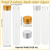 SUNNYCLUE 24Pcs 2 Colors Clear Glass Bottles Bead Containers CON-SC0001-13C-01-2