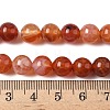Natural Fire Crackle Agate Beads Strands X-G-G212-8mm-10-6