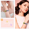 40Pcs 8 Colors Transparent Handmade Lampwork Beads LAMP-YW0004-37-6