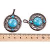 Synthetic Turquoise Pendants G-Q158-03-12-3