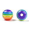 Transparent Stripe Resin Beads LS-X1-RESI-S345-8mm-10A-2